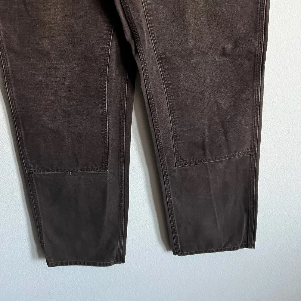 Carhartt B136 DKB brown double knee work wear carpenter pants